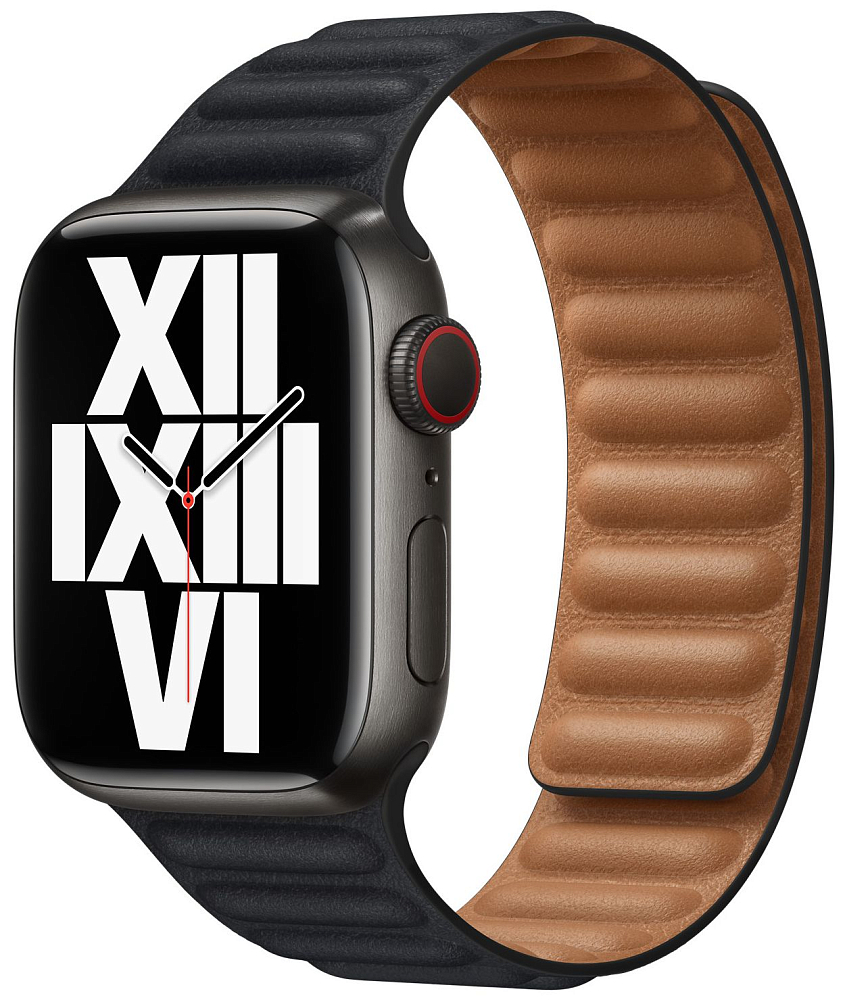 

Apple Браслет для Watch 41 мм, S/M, кожа, «тёмная ночь»