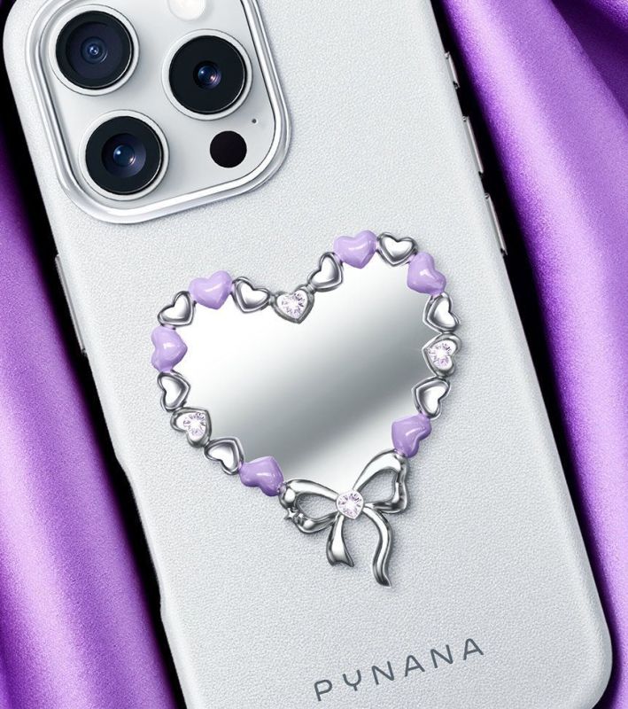 Чехол PYNANA Mirror Series для iPhone 16 Pro, серый Фото-4