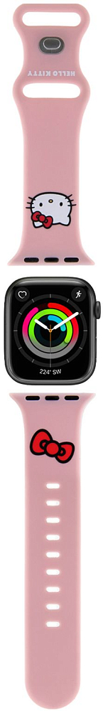 

Hello Kitty Ремешок Head для Apple Watch 38/41 мм, силикон, розовый