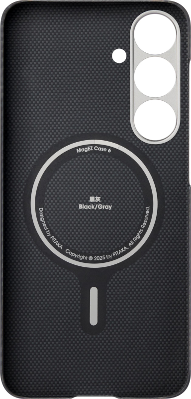 Чехол Pitaka Ultra-Slim для Galaxy S25+, кевлар, черный Фото-3