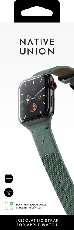 Ремешок Native Union (RE)Classic Strap для Apple Watch 42/44 мм, зеленый Фото-4