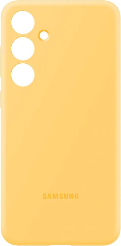 Чехол Samsung Silicone Case S24+ желтый Фото-4