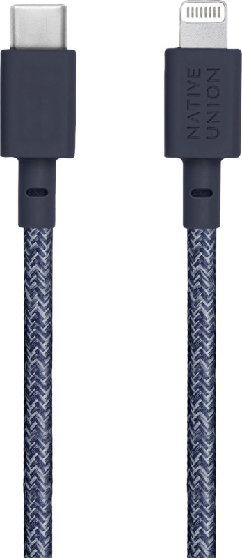 Кабель Native Union Belt Cable USB-С - Lightning, 1,2м, индиго Фото-2