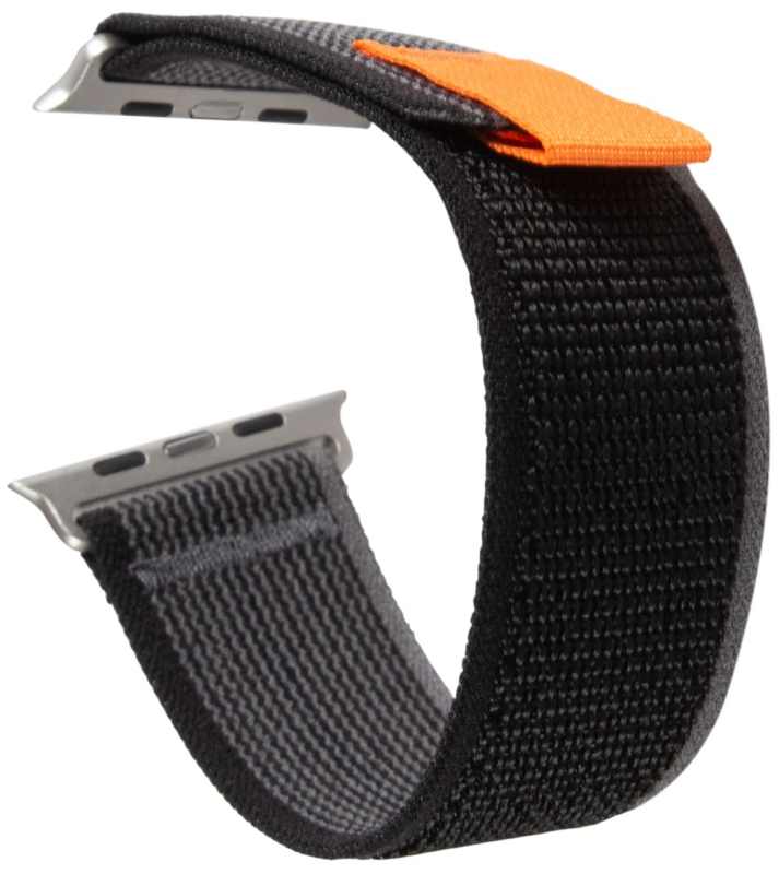 Ремешок moonfish для Apple Watch 42/44/45/46/49 mm, нейлон, черный Фото-2