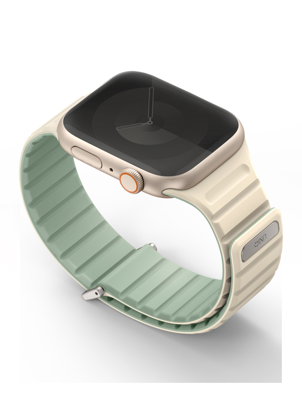 Ремешок Uniq Revix Evo для Apple Watch 38/41 мм, силикон, мятный/белый Фото-2