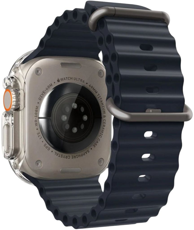 Чехол Spigen Thin Fit Clear для Apple Watch Ultra, 49 мм, прозрачный Фото-4
