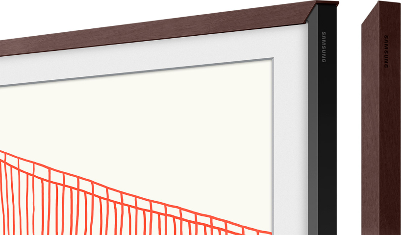 Дополнительная ТВ рамка Samsung для телевизоров 43" The Frame 2021, коричневый