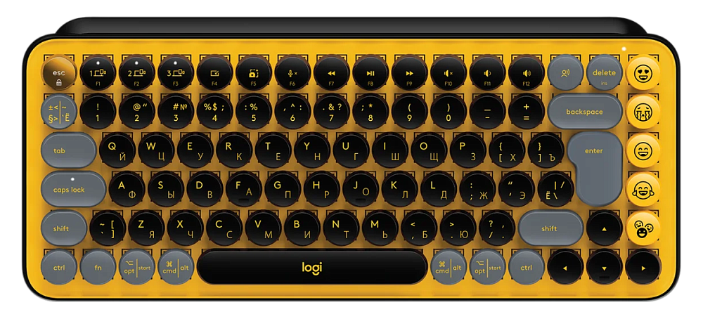 

Logitech Клавиатура Pop Keys, желтый, Жёлтый