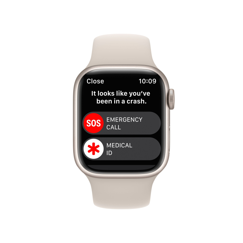 Купить Apple Watch Series 8, 41 мм, корпус из алюминия цвета «сияющая ...