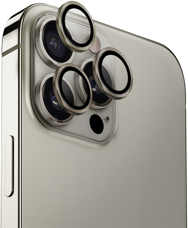 Защита линз Uniq Optix AluGuard для iPhone 16 Pro/16 Pro Max, серый