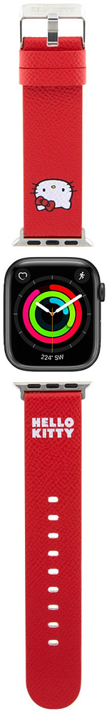 

Hello Kitty Ремешок Head для Apple Watch 38/41 мм, кожа, красный