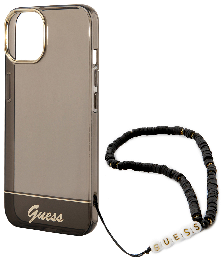 

Guess Чехол Translucent для iPhone 14, черный