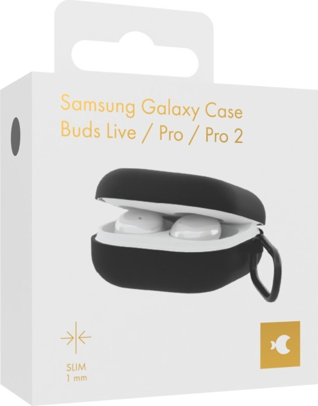 Чехол moonfish для Galaxy Buds FE/Buds2 Pro/Buds2/Buds Pro/Buds Live, черный Фото-3