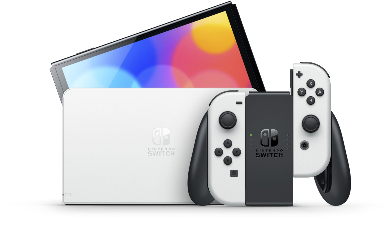 Игровая приставка Nintendo Switch OLED Model 64 ГБ, белый
