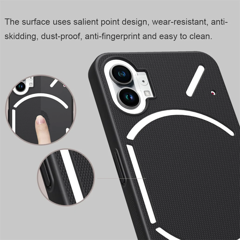 Чехол Nillkin Super Frosted Shield для Nothing Phone 2, черный Фото-2