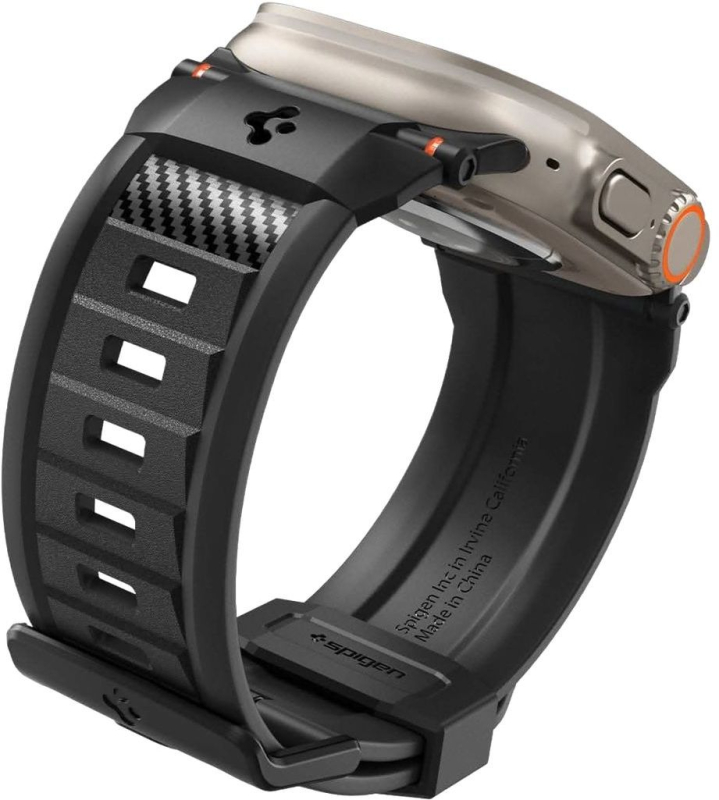 Ремешок Spigen Rugged Ultra Band для Apple Watch 49/46/45/44/42 мм, матовый черный Фото-5