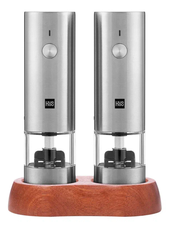 Набор из двух электромельниц HuoHou Electric Mini Grinder Rechargable, Серебристый