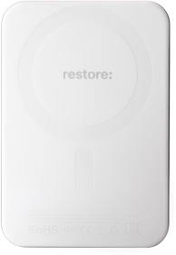 Внешний аккумулятор restore: Magnetic, 10000mAh, белый