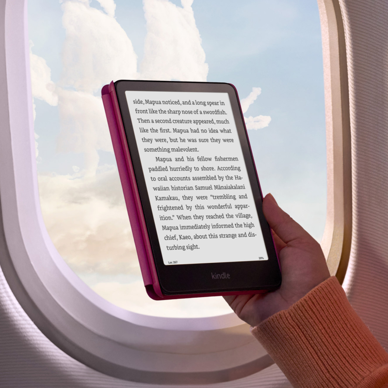 Электронная книга Amazon Kindle PaperWhite 2024 (без рекламы), 32 ГБ, малиновый Фото-5