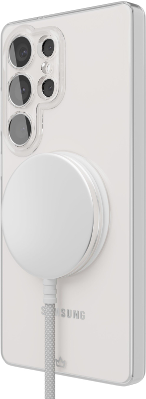 Чехол VLP Puro Case MagSafe для Galaxy S25 Ultra, поликарбонат, прозрачный Фото-3