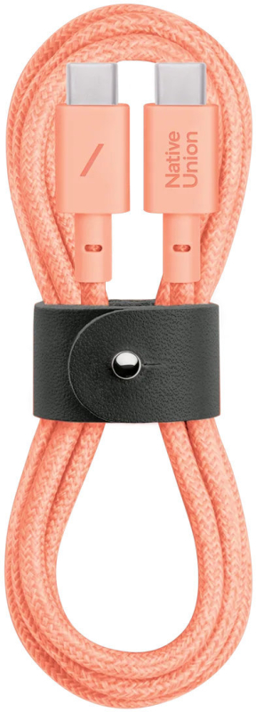 Кабель Native Union Belt Cable USB-С - USB-С, 1.2 м, нейлон, абрикос