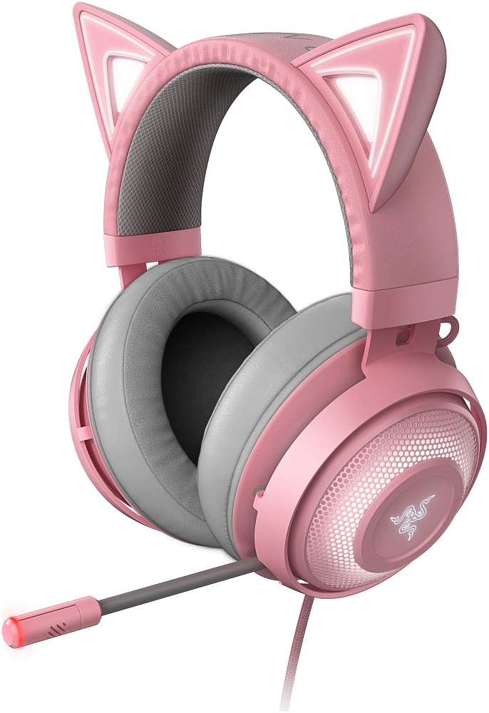 

Razer Наушники накладные Kraken Kitty, розовый, Черный