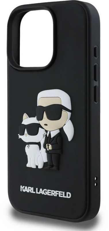 Чехол Karl Lagerfeld 3D Rubber NFT для iPhone 16 Pro Max, черный Фото-3