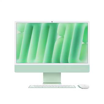 Apple iMac 24" Retina 4,5K (M4 10C CPU, 10C GPU, 2024), 16 ГБ, 256 ГБ SSD, зеленый