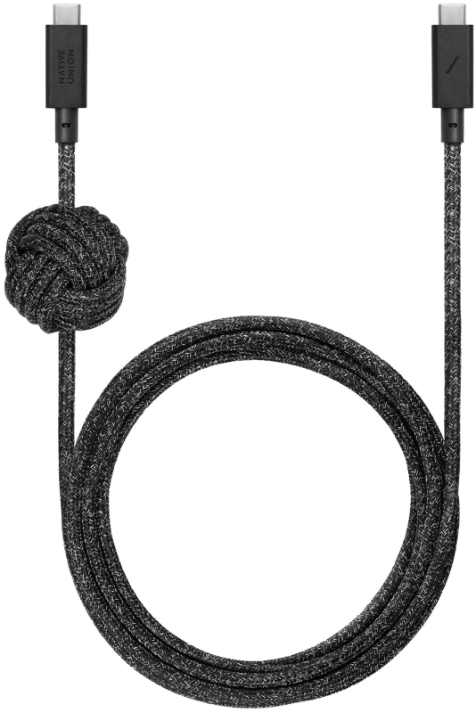 Кабель Native Union Anchor Cable USB-C - USB-C, 3 м, пластик, серый космос Фото-2