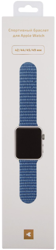Ремешок moonfish для Apple Watch 42/44/45/46/49 мм, нейлон, светло-синий Фото-3