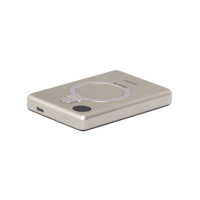 Внешний аккумулятор restore: hello, world! Magsafe, 10000 mAh, титановый Фото-4
