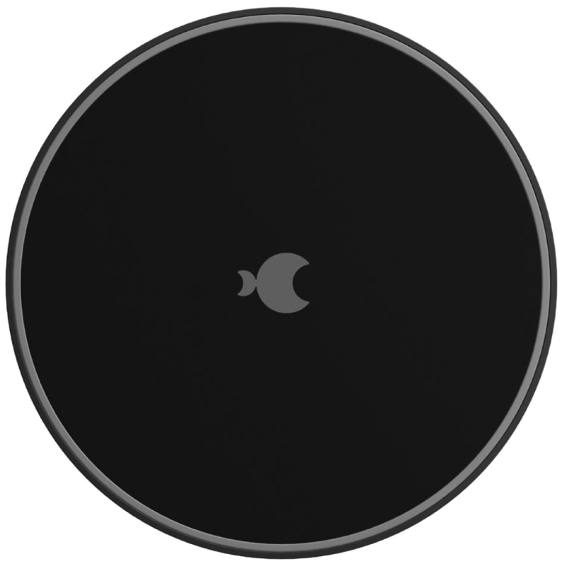 Беспроводное зарядное устройство moonfish, 15 Вт, soft-touch, черный