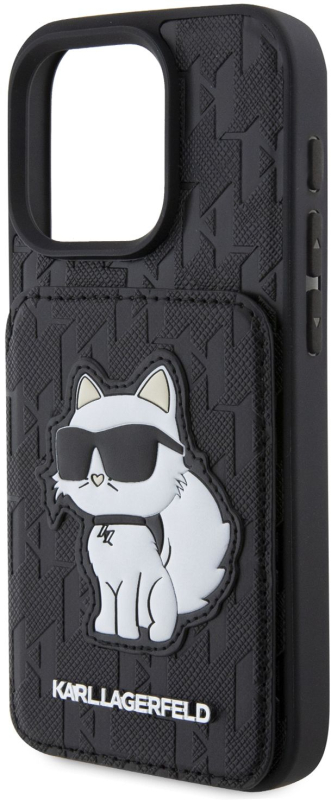Чехол Karl Lagerfeld Cardslot Stand для iPhone 16 Pro Max, черный Фото-3