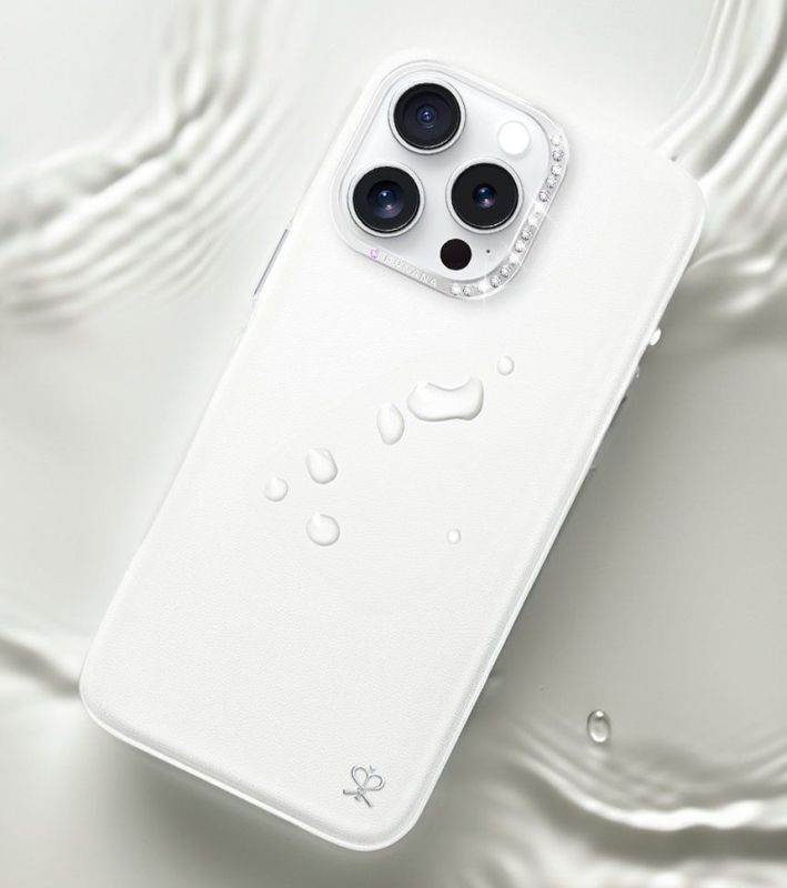Чехол PYNANA Starry Series MagSafe для iPhone 16 Pro, белый Фото-4