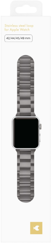 Ремешок moonfish для Apple Watch 42/44/45/46/49 мм, сталь, серебристый Фото-5