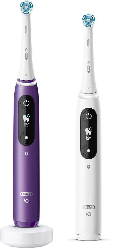 

Oral-B Набор электрических зубных щеток iO Series 8 Duo, 2 шт., белый и фиолетовый
