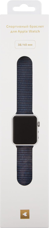 Ремешок moonfish для Apple Watch 38/40/41/42 мм, нейлон, лазурный Фото-2