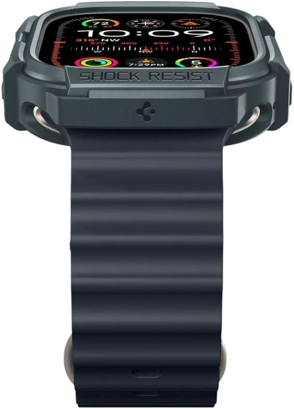 Чехол Spigen Rugged Armor для Apple Watch Ultra, 49 мм, зеленый Фото-6