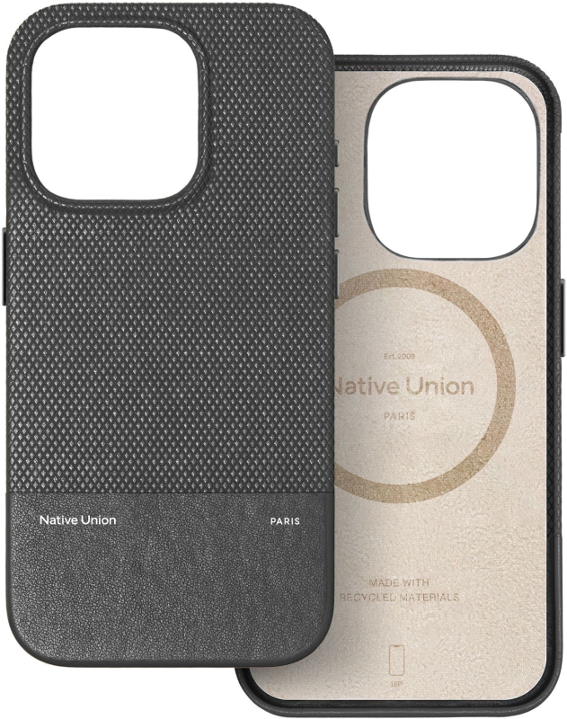 Чехол Native Union (RE)Classic Case MagSafe для iPhone 16 Pro, черный Фото-3