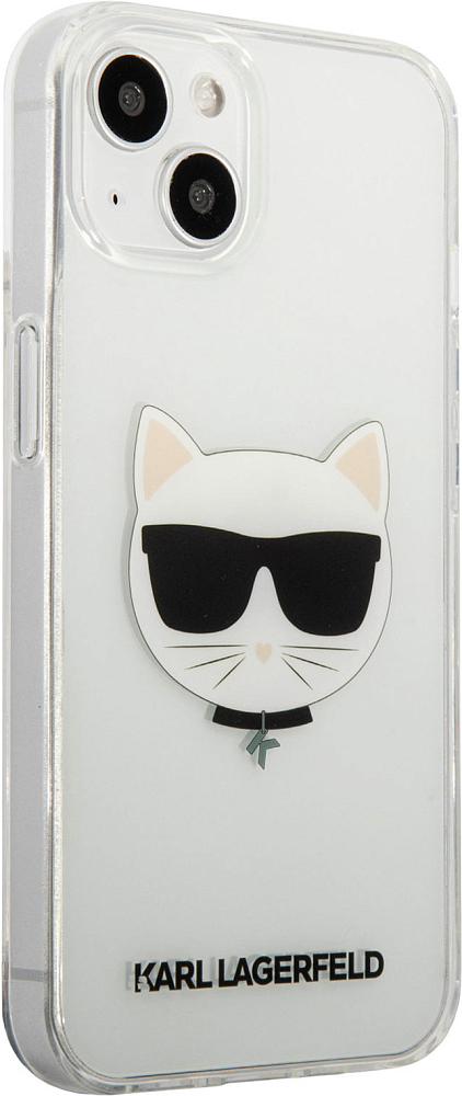 

Karl Lagerfeld Чехол & Choupette для iPhone 13, пластик, прозрачный