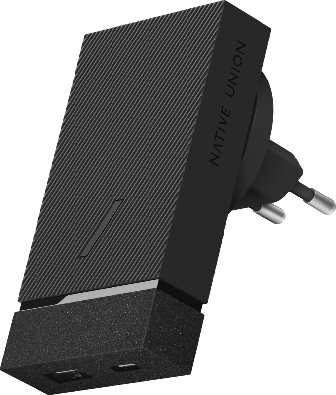 Сетевое зарядное устройство Native Union 20Вт, USB-A + USB-C, PD, черный