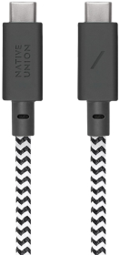 Кабель Native Union Anchor Cable USB-C - USB-C, 3 м, пластик, зебра
