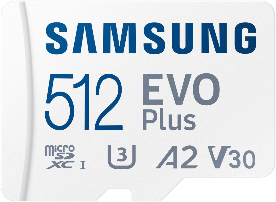 Карта памяти Samsung MicroSDXC EVO, 512 ГБ