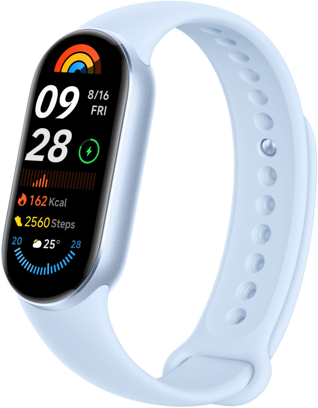 Фитнес-браслет Xiaomi Smart Band 9, Голубой Фото-3