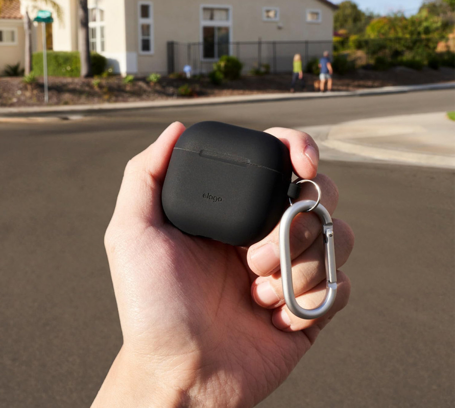 Чехол Elago Silicone Hang Case для AirPods 4, силикон, синий Фото-3