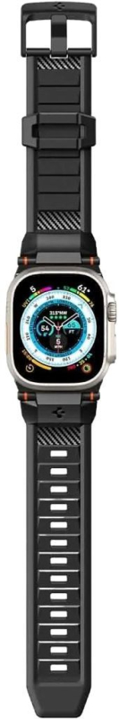 Ремешок Spigen Rugged Ultra Band для Apple Watch 49/46/45/44/42 мм, матовый черный Фото-12