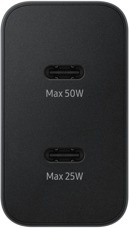 Сетевое зарядное устройство Samsung T5020 50Вт Double Type-C черное Фото-2