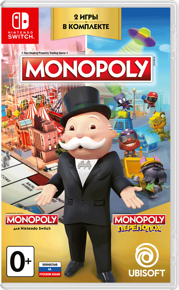 

Nintendo Игра для Switch Monopoly Переполох + Monopoly, русская версия