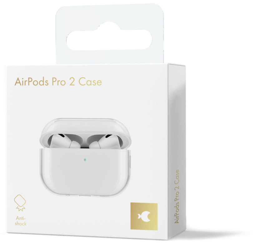 Чехол moonfish для AirPods Pro 2, пластик, прозрачный Фото-5