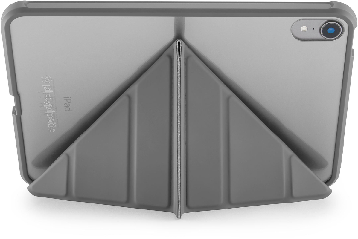 Чехол Pipetto Origami для iPad Mini 6, пластик, серый Фото-11